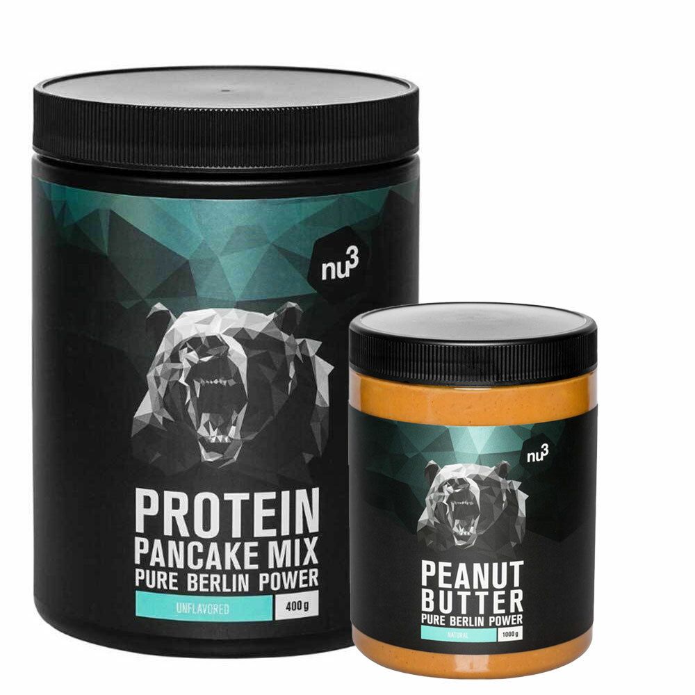 Image of nu3 Protein Pancake Mix + Erdnussbutter