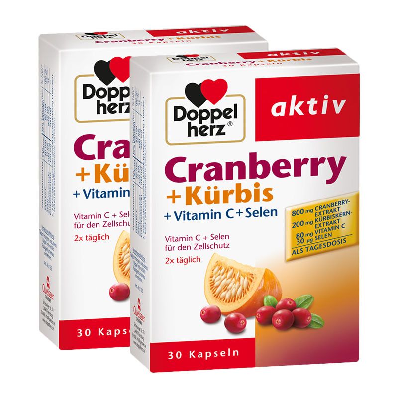 Image of Doppelherz® Cranberry + Kürbis