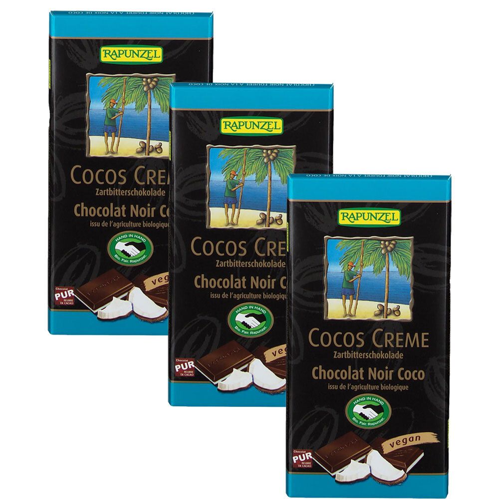 RAPUNZEL Crème de noix de coco biologique au chocolat noir