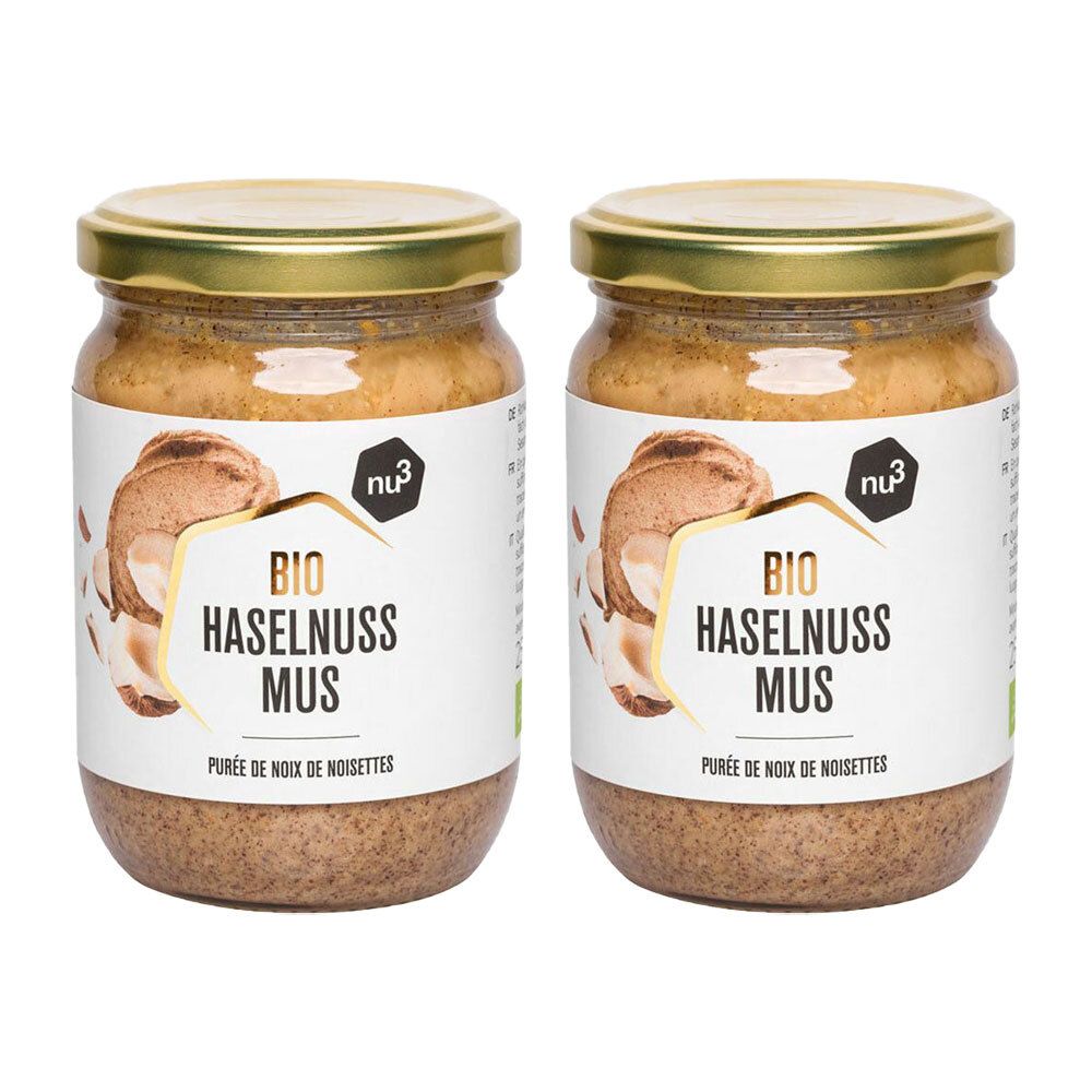 nu3 purée de noisettes bio, vegan