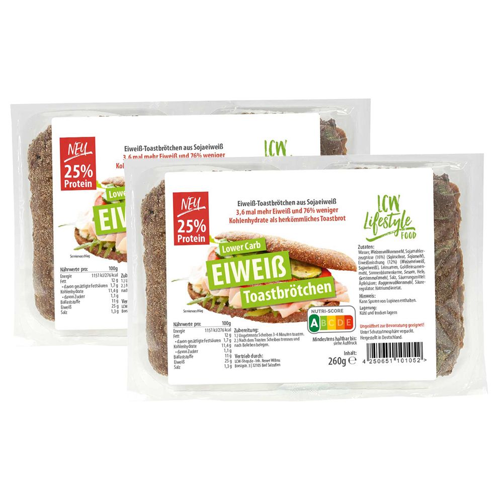 LCW Pains de mie protéinés prêts à toaster