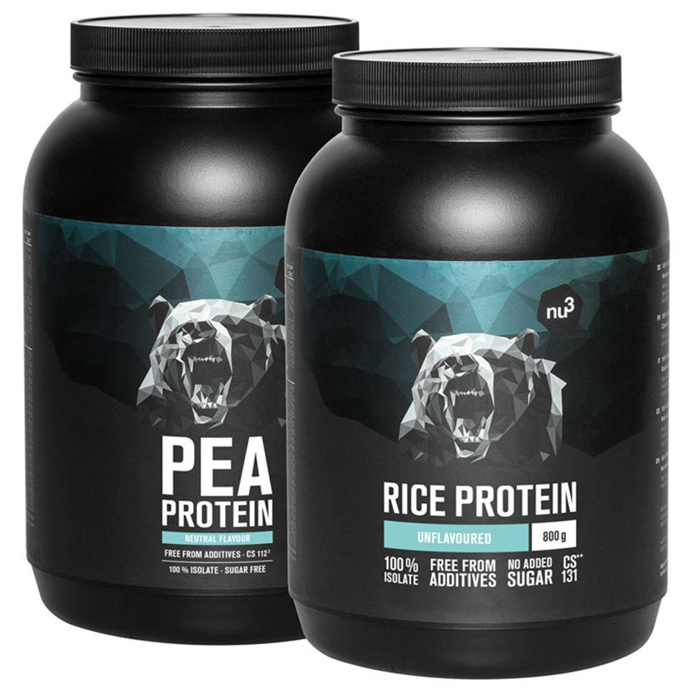 nu3 poudre de protéines de pois + nu3 poudre de protéines de riz