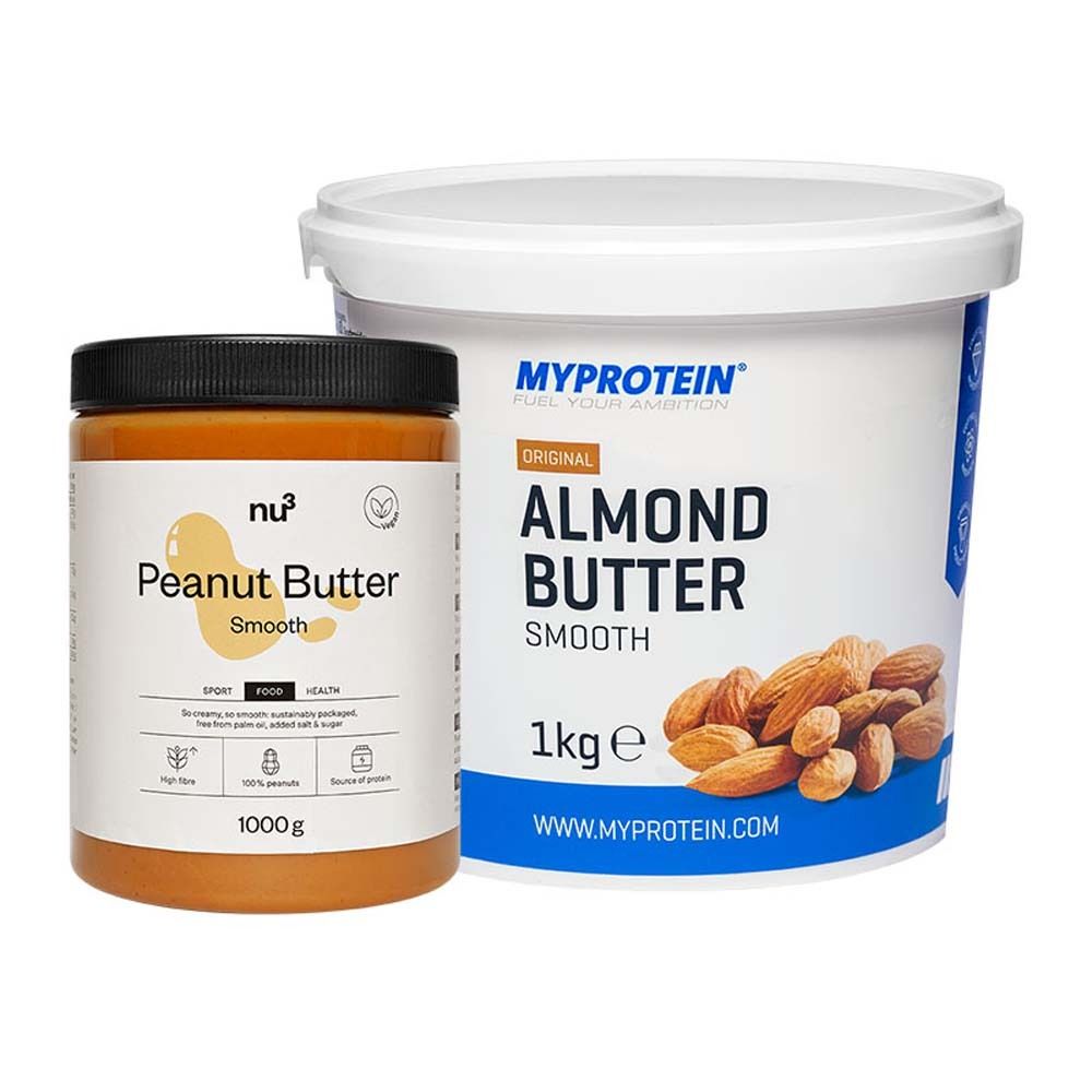 nu3 Beurre de cacahuètes  + MyProtein Beurre d'amandes