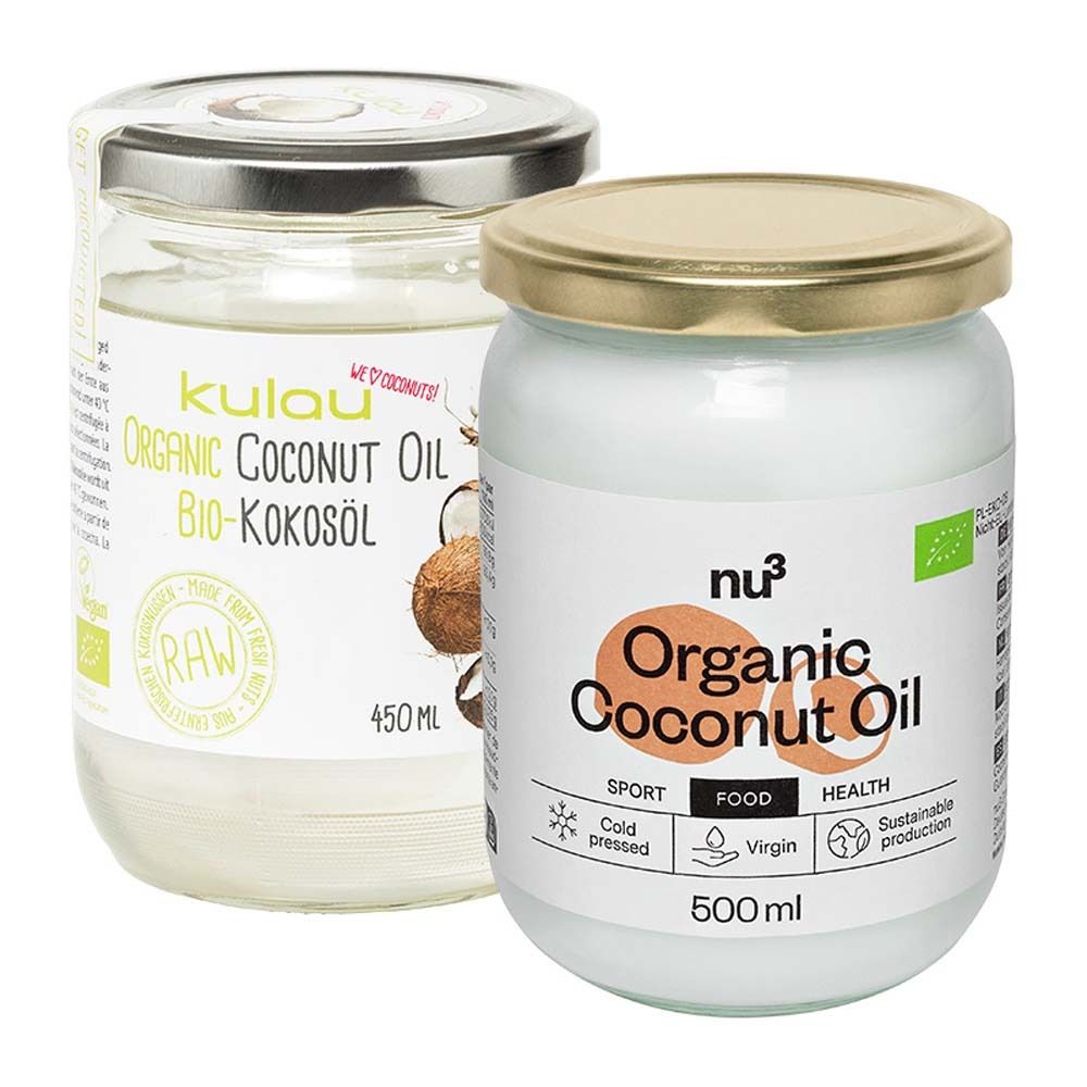 nu3 Huile de coco vierge biologique + Kulau Huile de coco BIO