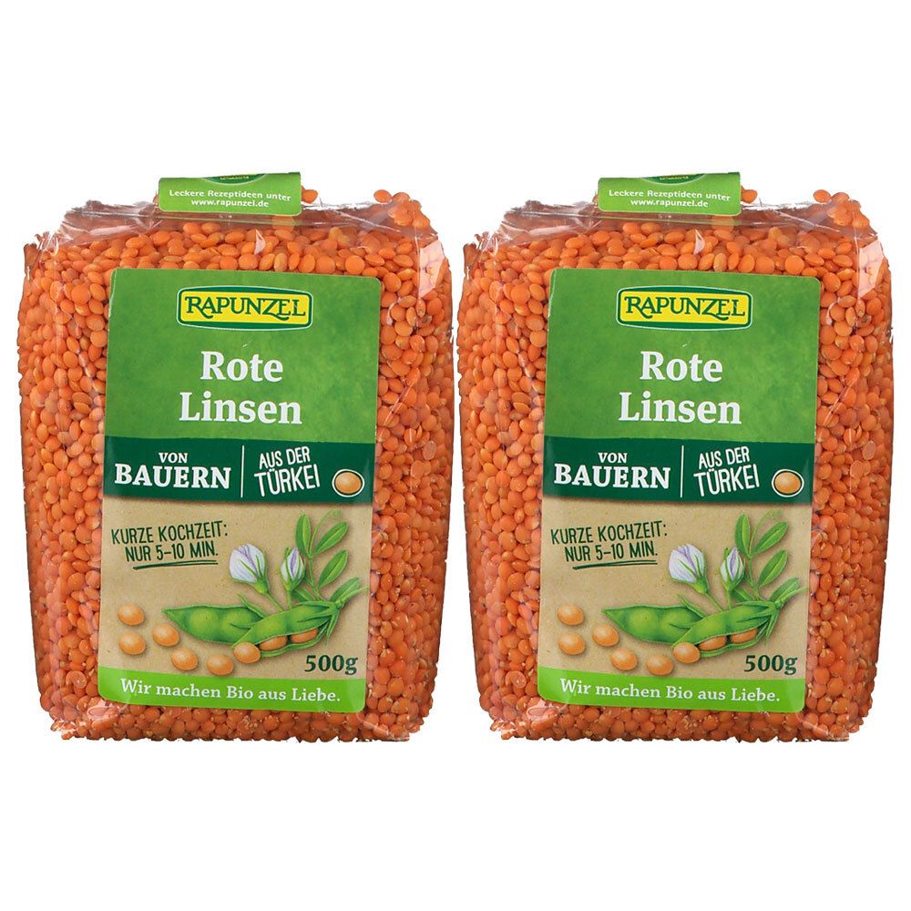 RAPUNZEL Lentilles rouges bio