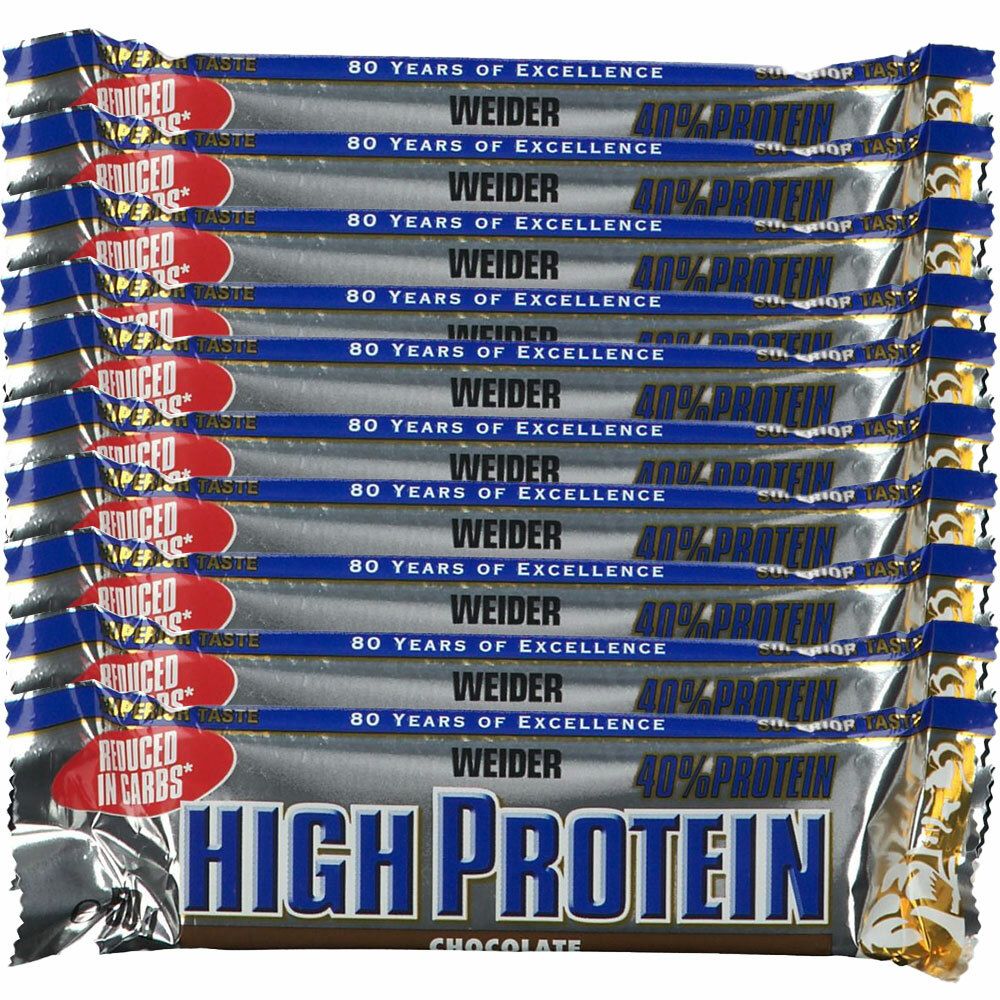 Weider 40 % High Protein Low Carb, Schokolade, Riegel