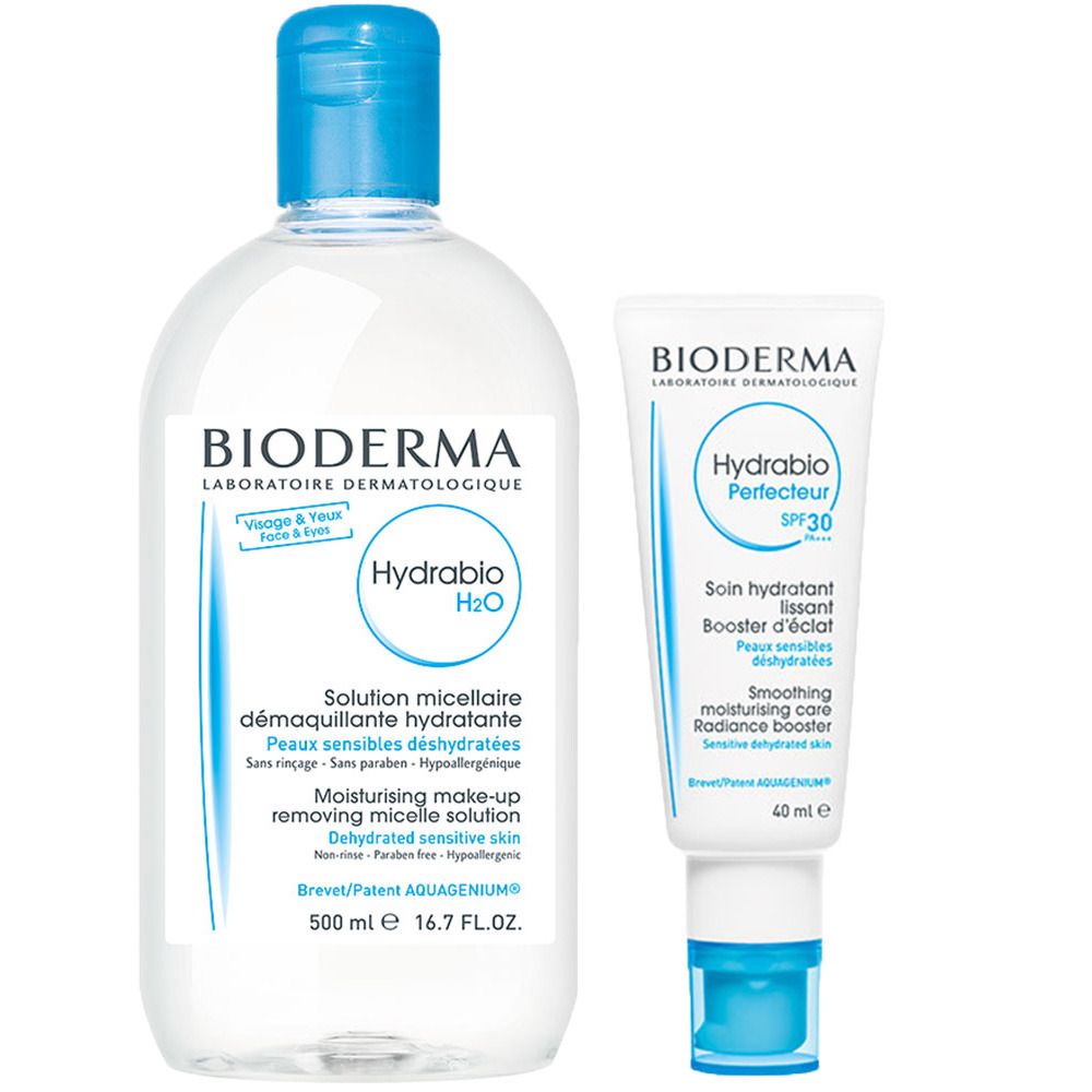 Image of BIODERMA Hydrabio H2O 4-in-1 Mizellen-Reinigung 500 ml + BIODERMA Hydrabio Perfecteur SPF 30 40 ml