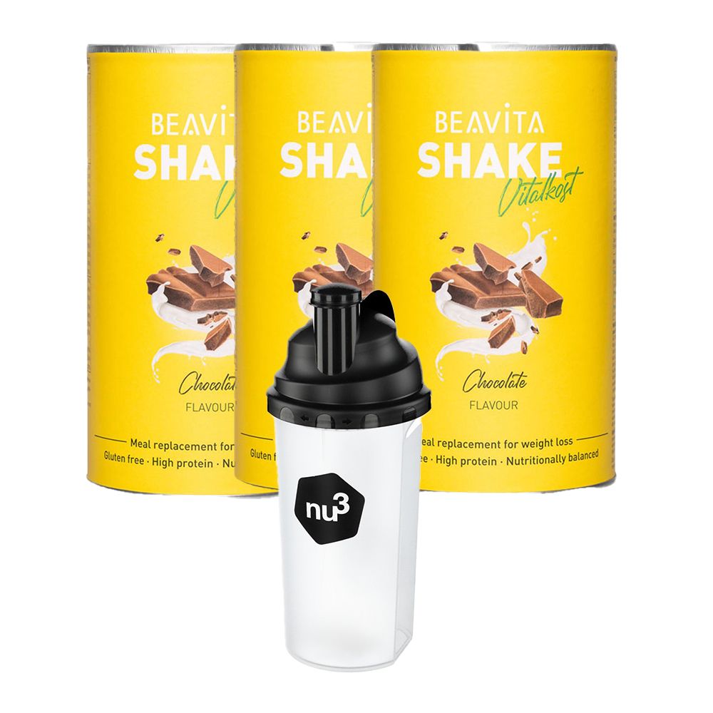 BEAVITA Vitalkost, Schokolade + nu3 Shaker