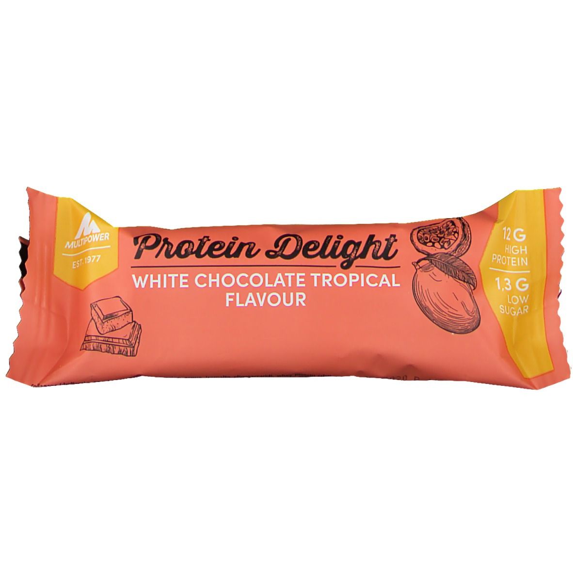 Image of Multipower Protein Delight, white Chocolate Tropical