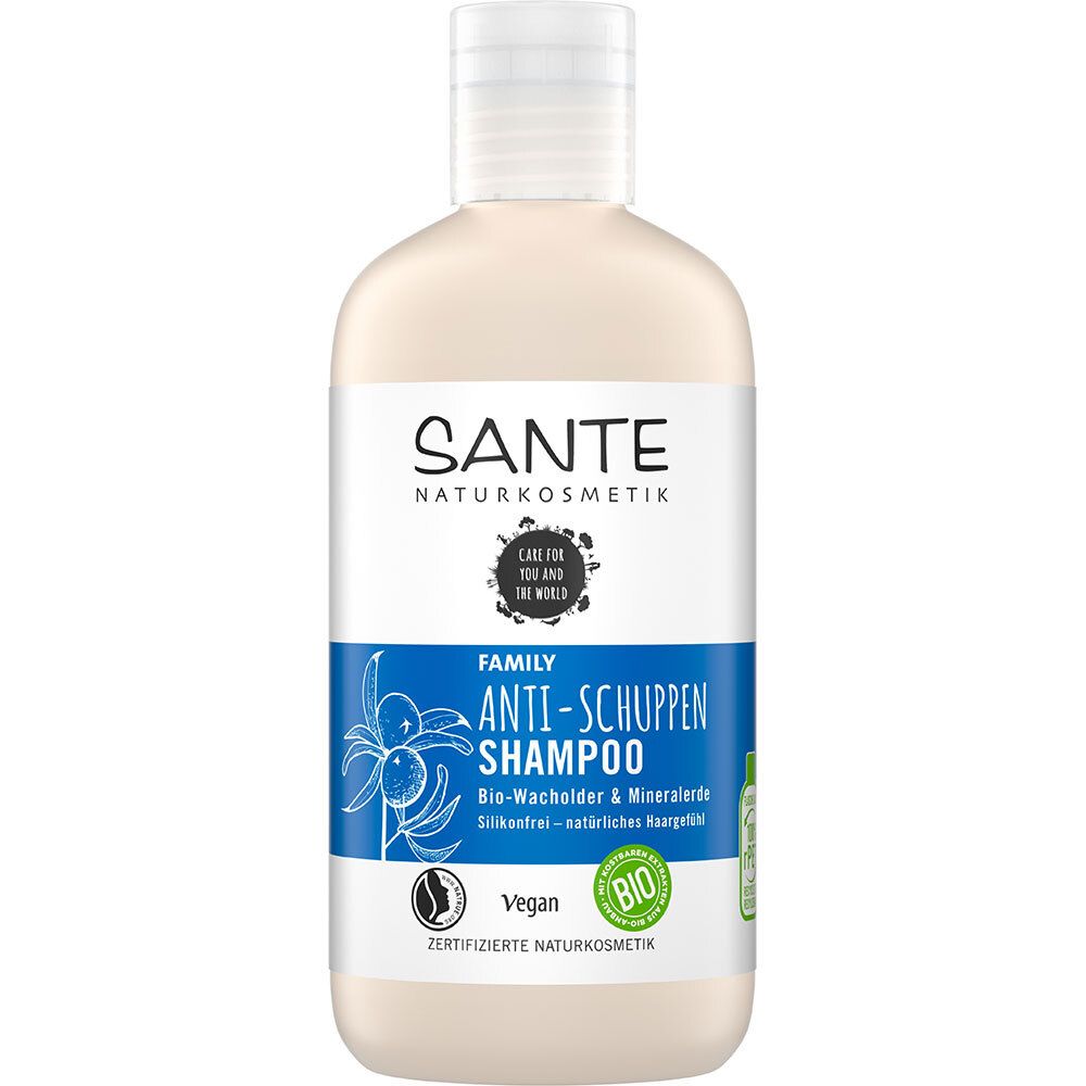 SANTE Family Naturkosmetik Anti-Schuppen Shampoo Bio-Wacholder & Mineralerde