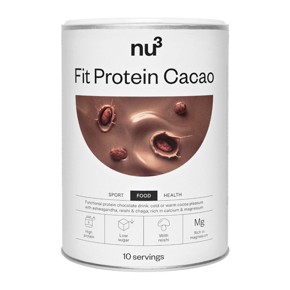 nu3 Fit Cacao, boisson chocolatée
