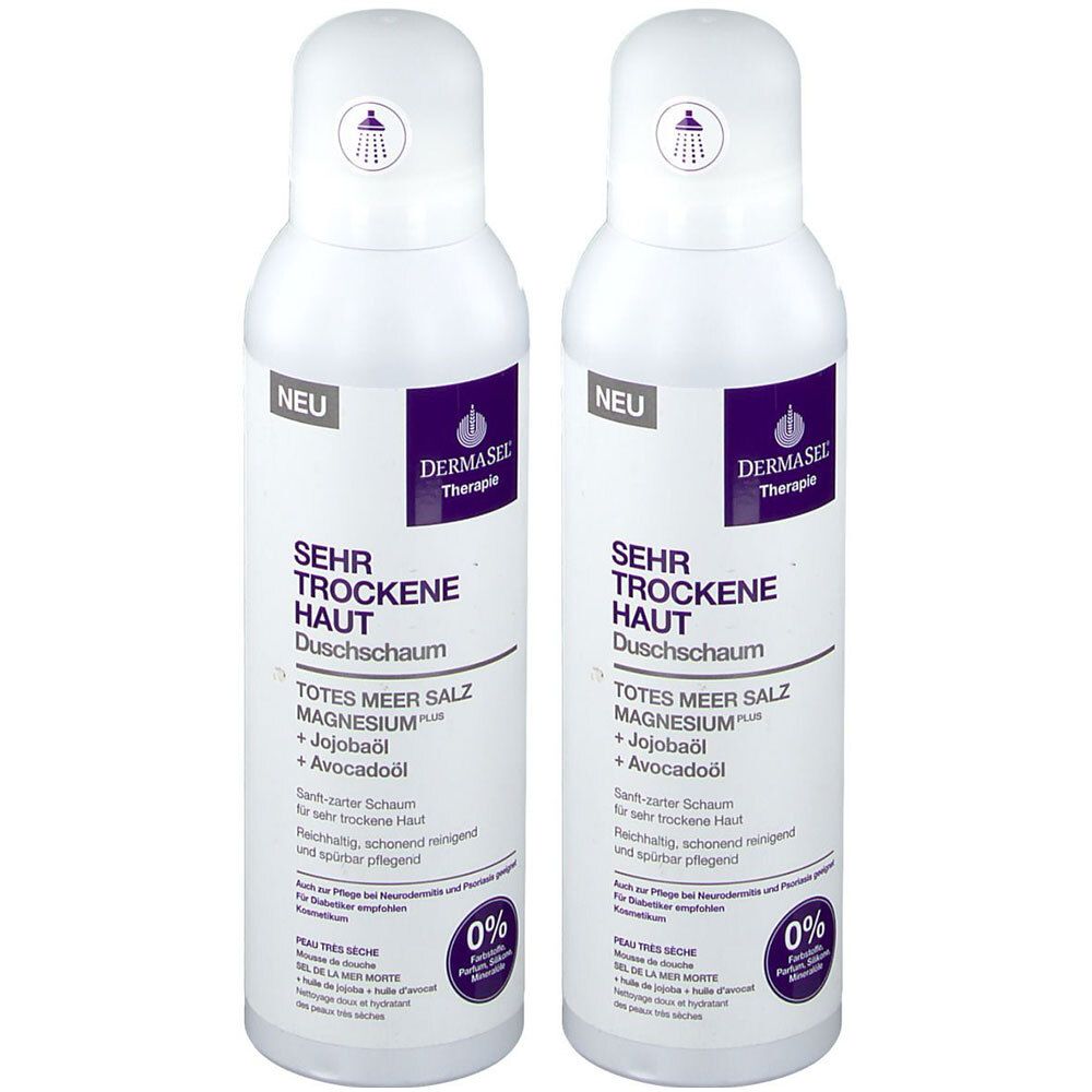DERMASEL® Therapie Mousse de douche peaux très sèches