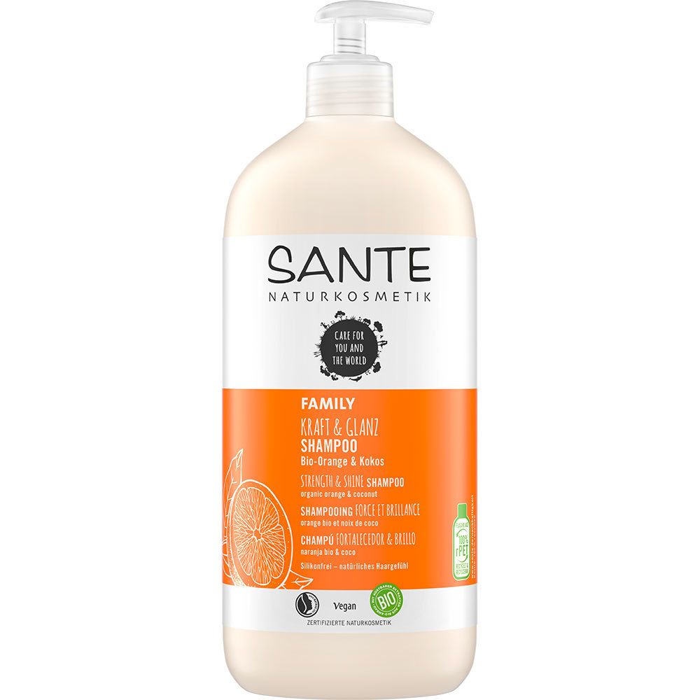 Image of SANTE Naturkosmetik Kraft & Glanzshampoo Bio-Orange & Kokos