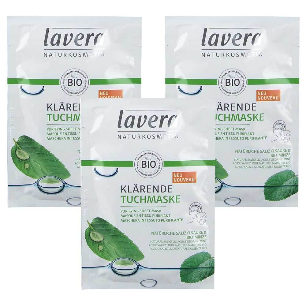 lavera Klärende Tuchmaske 3er-Pack