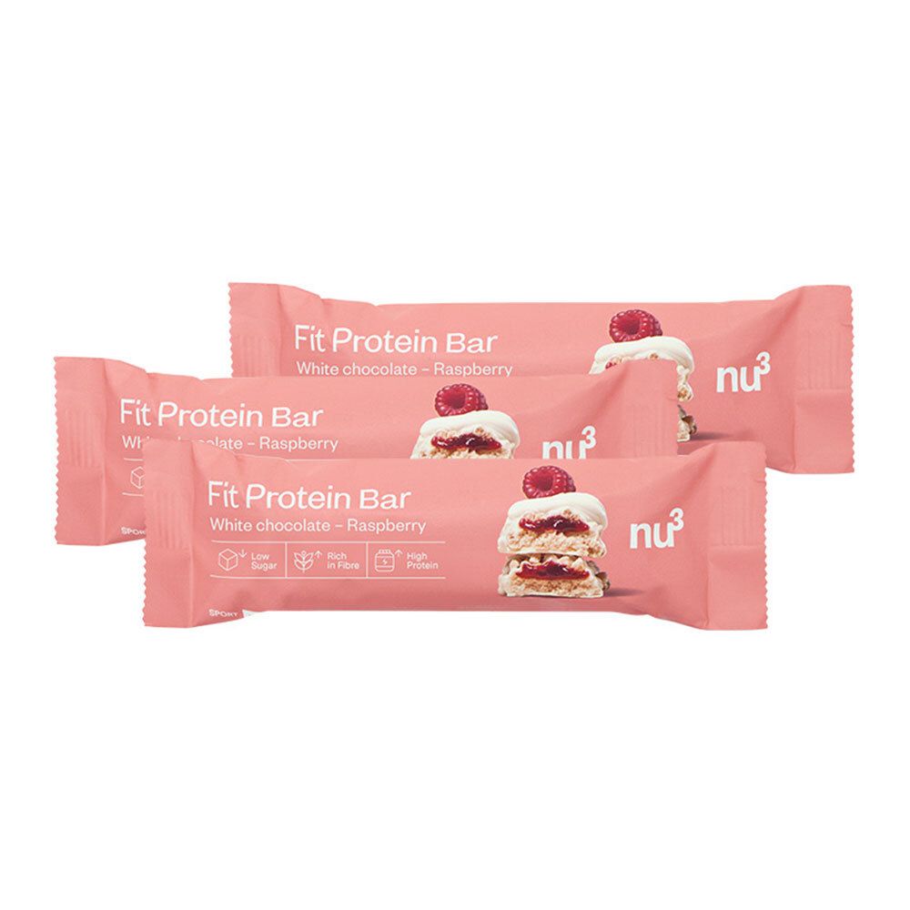 nu3 FIT Protein Bar White Chocolate Raspberry