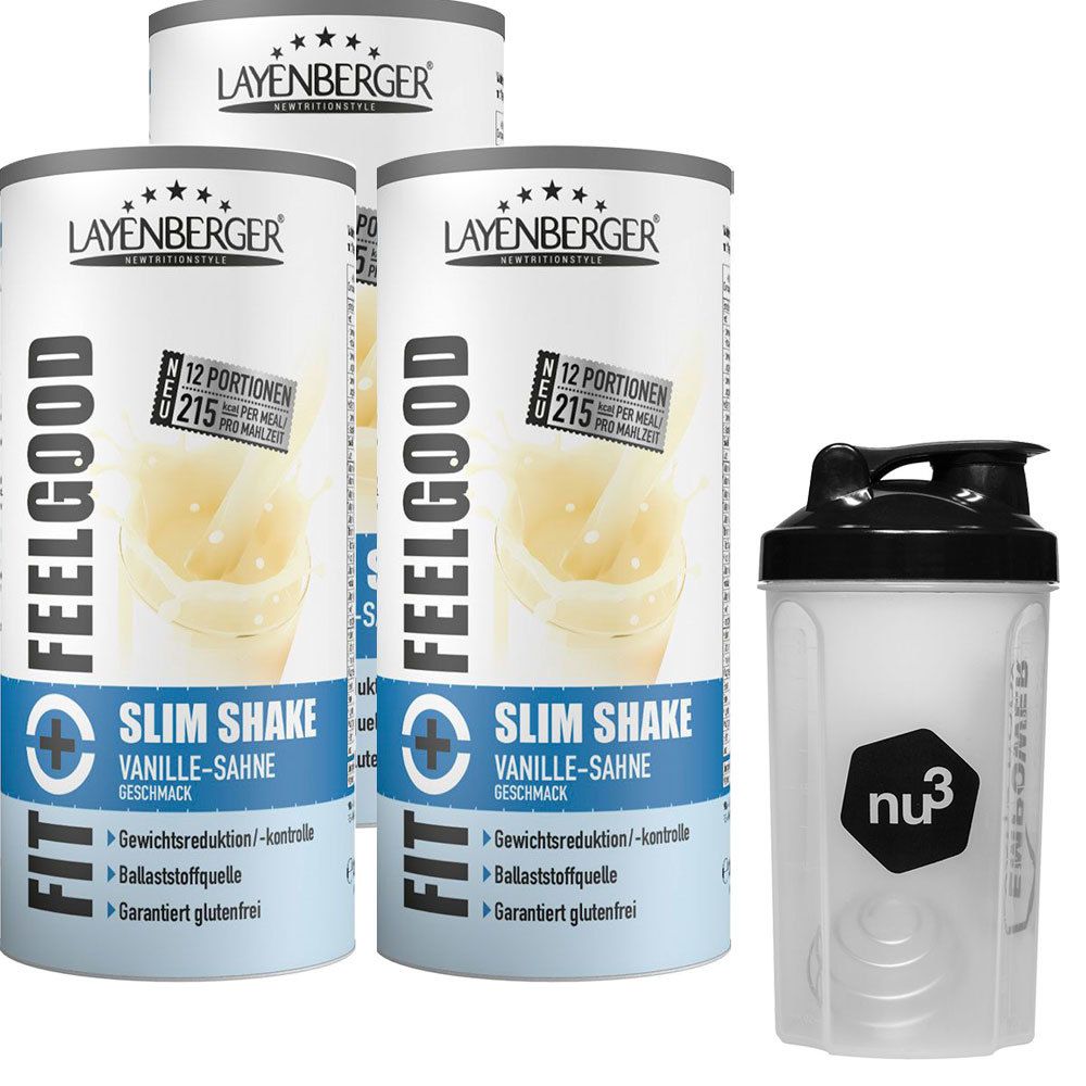 Image of LAYENBERGER FIT+FEELGOOD Slim Shake Vanille + nu3 Shaker