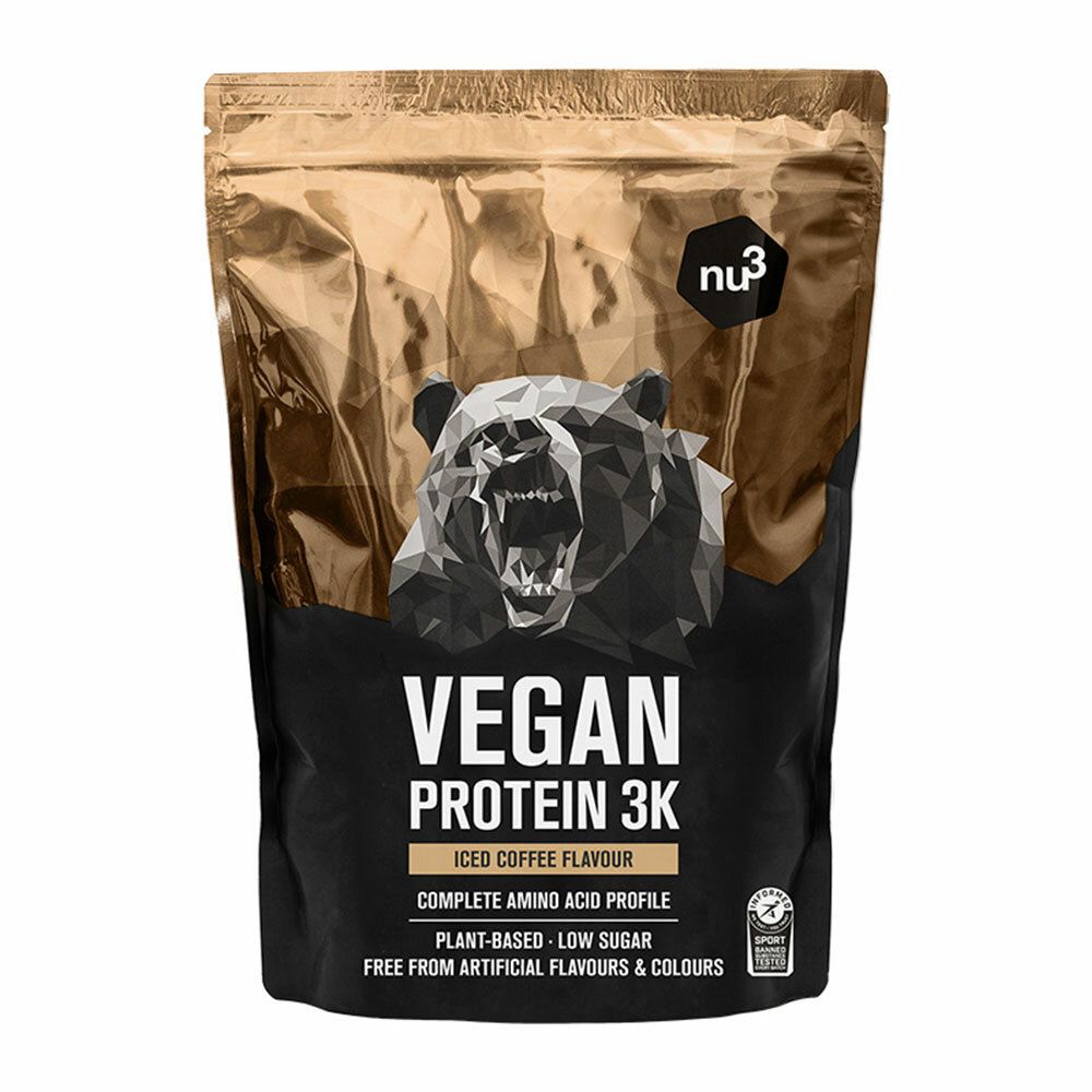 Image of nu3 Vegan Protein 3K Shake, Iced Coffee