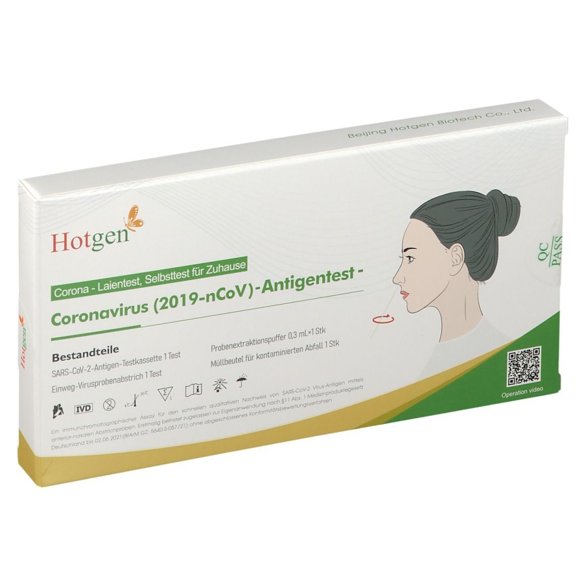 Hotgen Covid-19-Antigen-Selbsttest 10 Stück