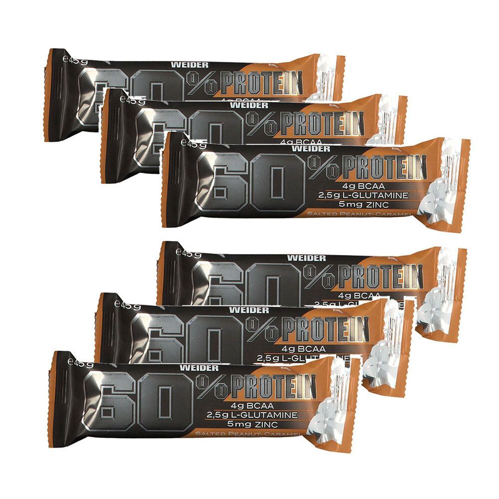 Weider 60 % Protein Bar, Salty Peanut-Caramel