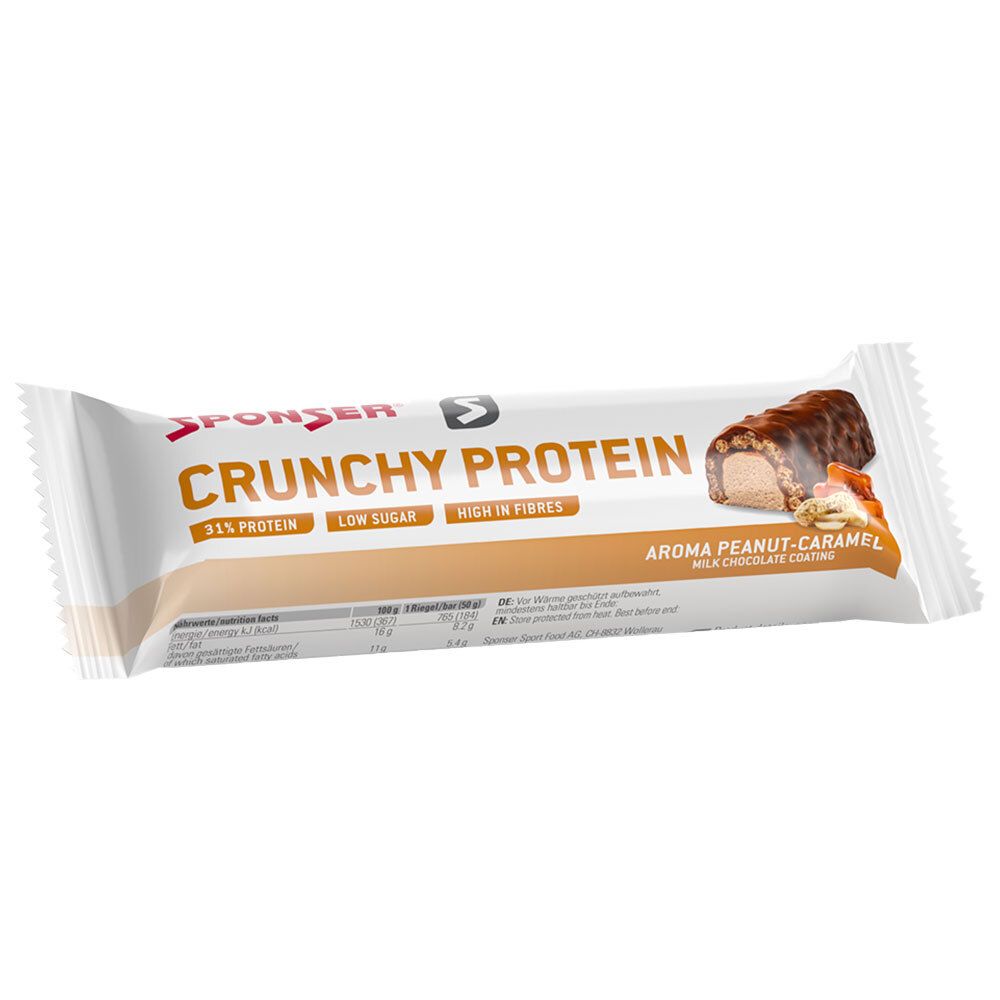 SPONSER® CRUNCHY PROTEIN BAR, Peanut-Caramel