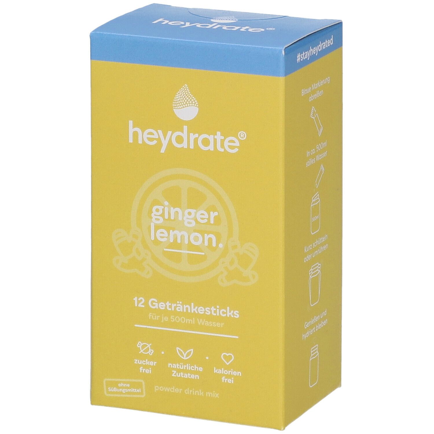 Image of heydrate® ginger lemon