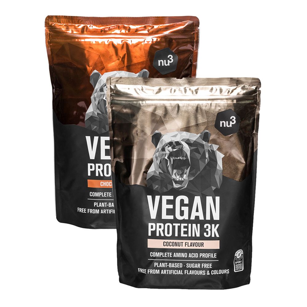 Image of nu3 Vegan Protein 3K Probierpaket Schoko & Kokos