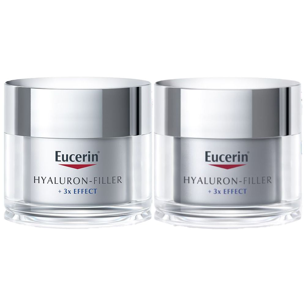 Eucerin® Hyaluron-Filler Tagespflege normale Haut bis Mischhaut + Eucerin® Hyaluron-Filler Nachtpflege