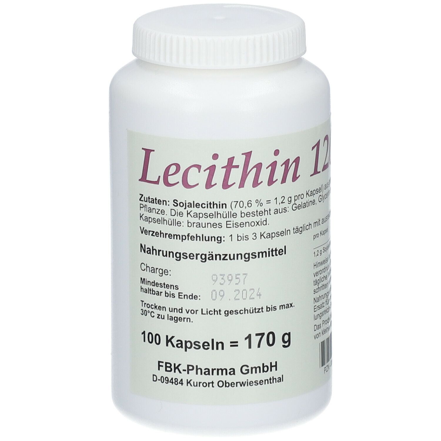 Image of Lecithin 1200 Kapseln