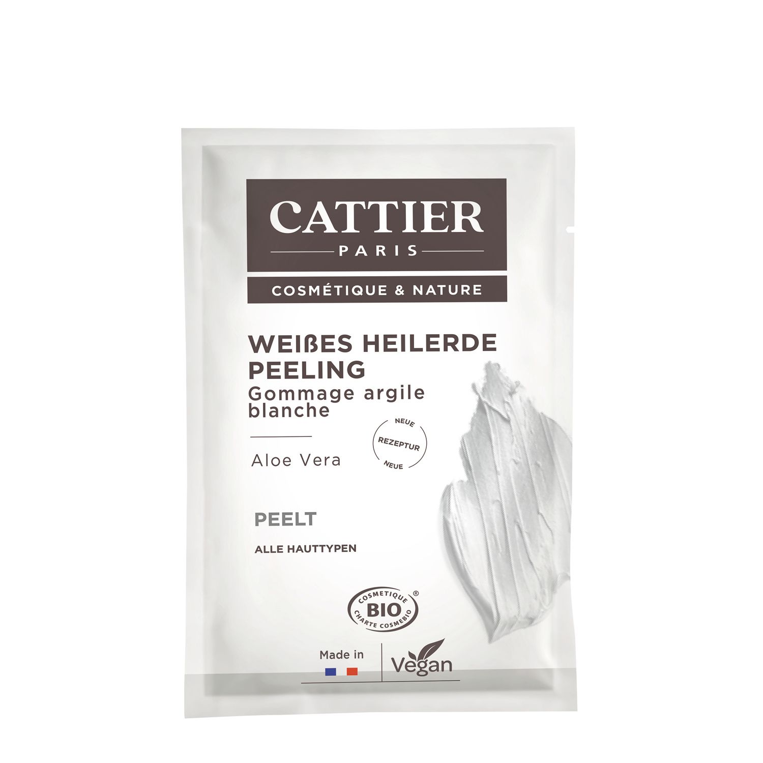 CATTIER Weiße Heilerde Peeling Einmalanwendung
