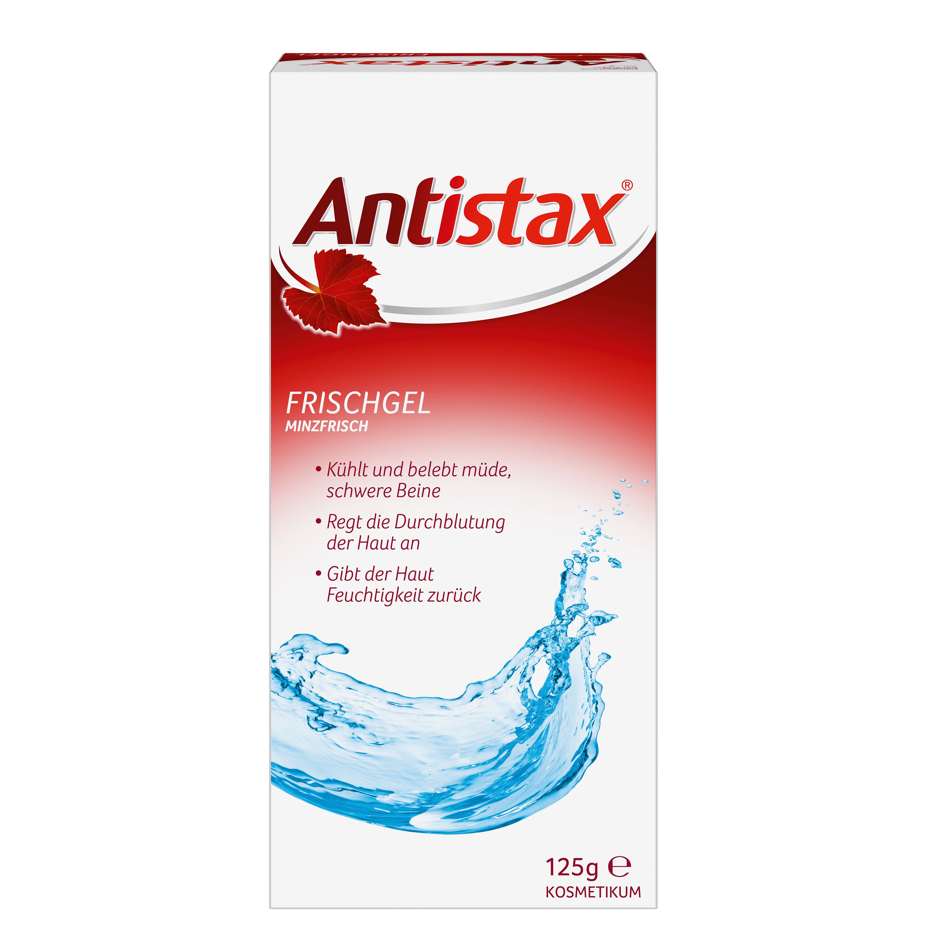 Antistax® Frischgel mit erfrischender Minze, belebt müde & schwere Beinen, und spendet Feuchtigkeit