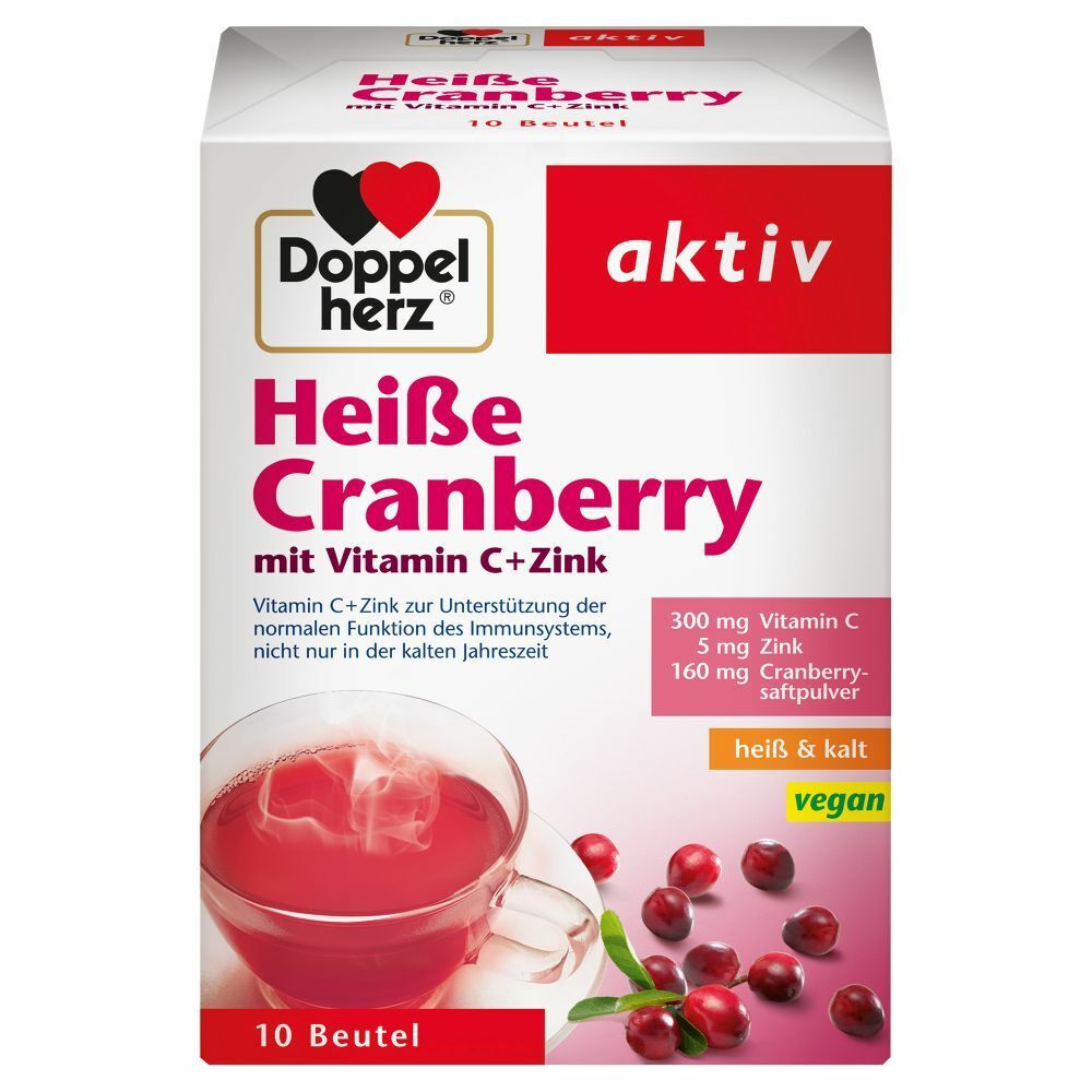 Image of Doppelherz® aktiv Heiße Cranberry mit Vitamin C + Zink