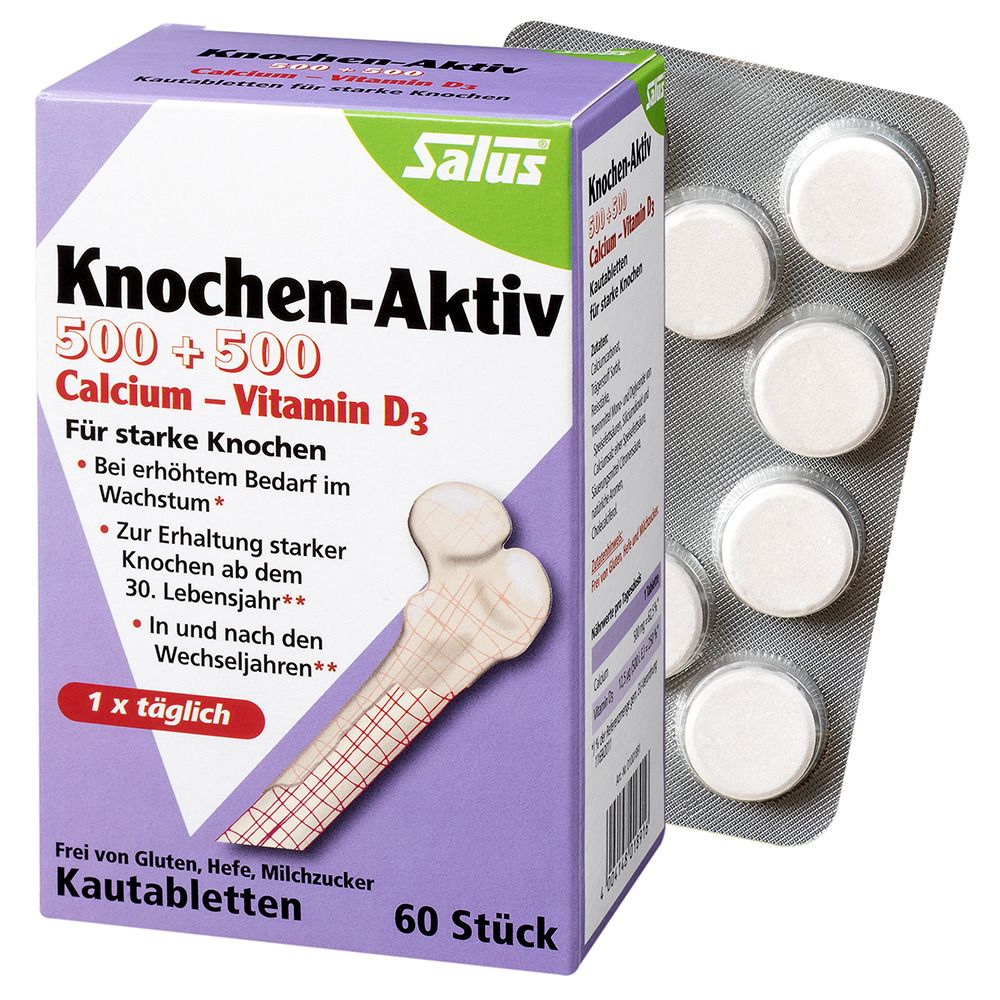 Image of Salus® Knochen-Aktiv Calcium – Vitamin D3