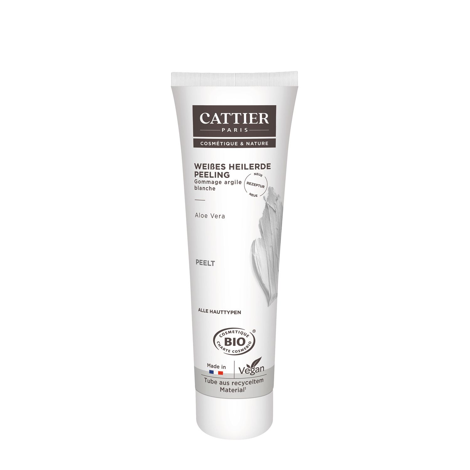 CATTIER Weiße Heilerde Peeling für alle Hauttypen