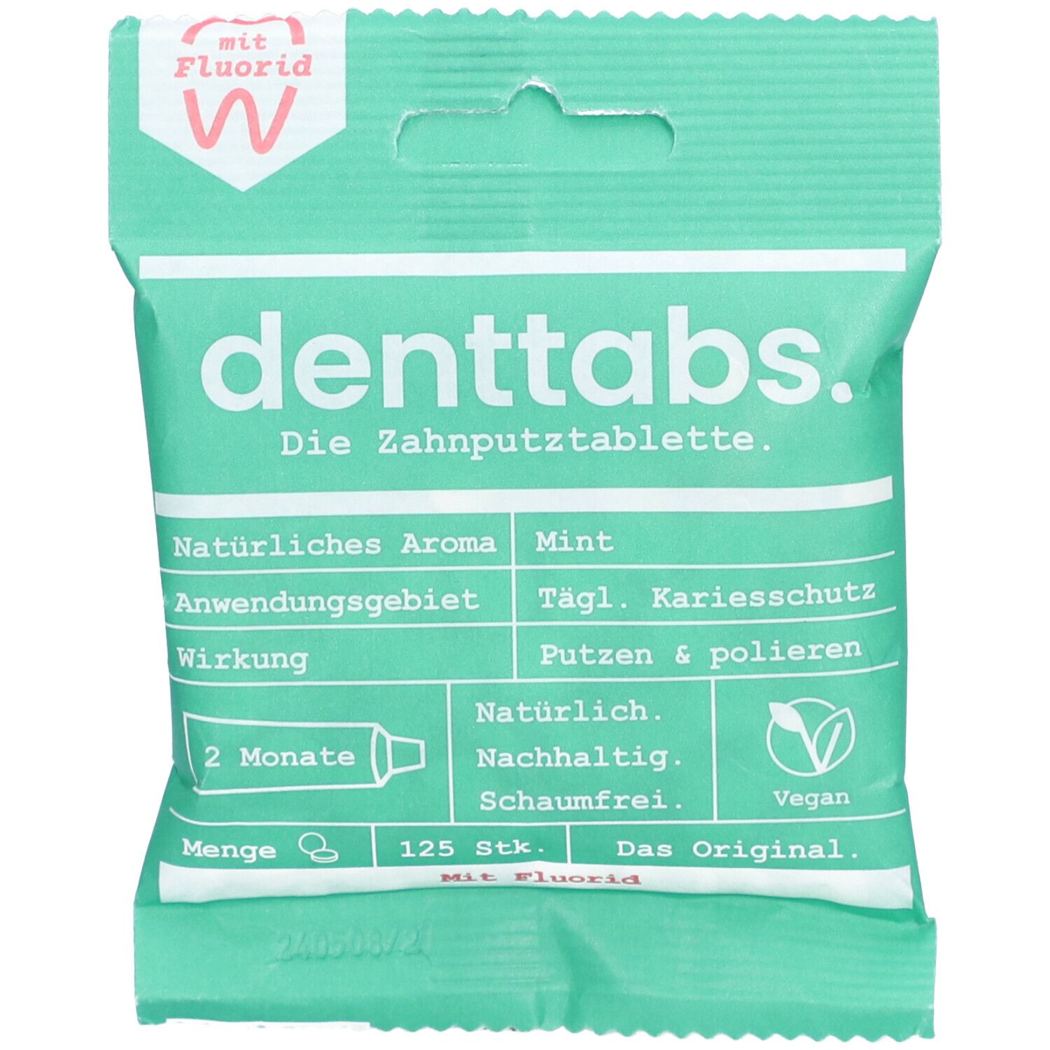 DENTTABS Stevia-Mint Zahnputztabletten