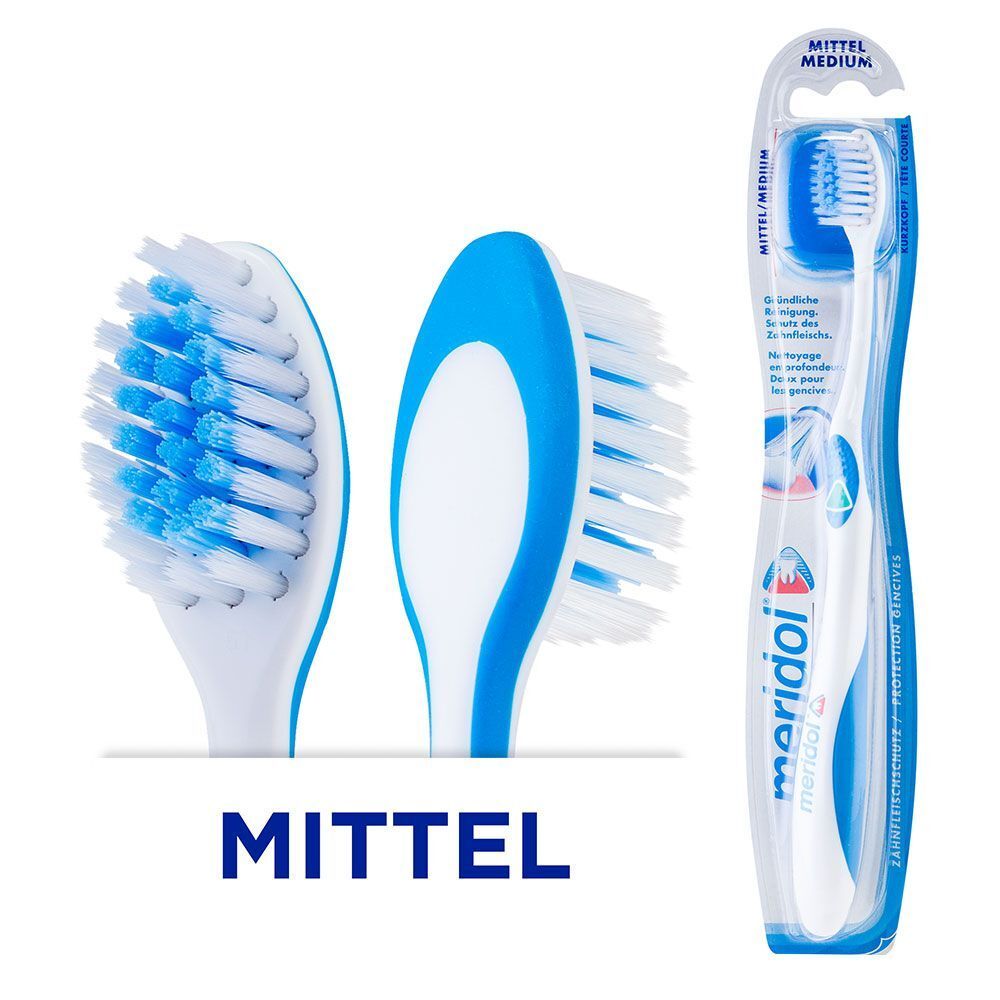 meridol Zahnbürste Zahnfleischschutz Mittel