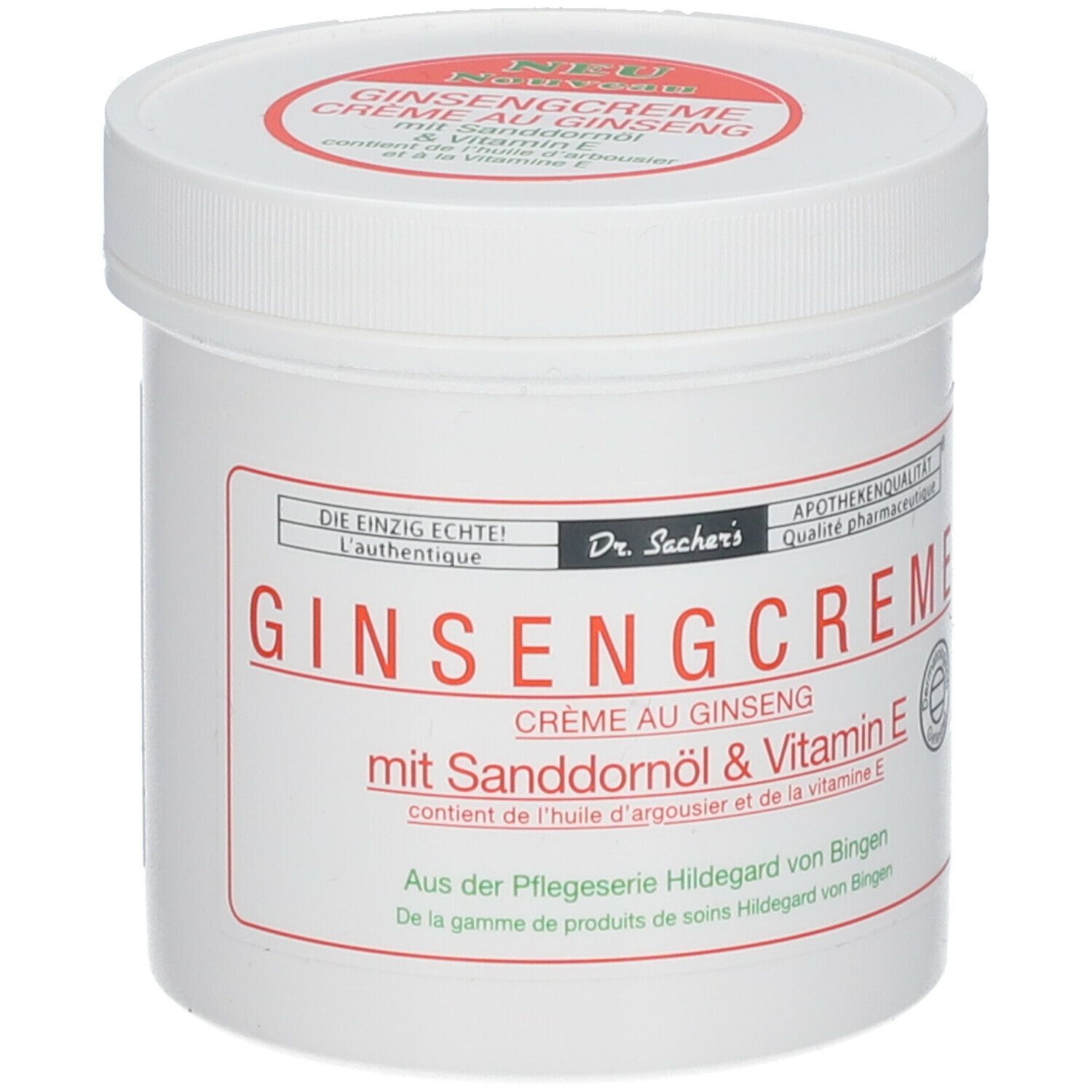 Dr. Sacher´s Ginseng Creme mit Sanddornöl und Vitamin E