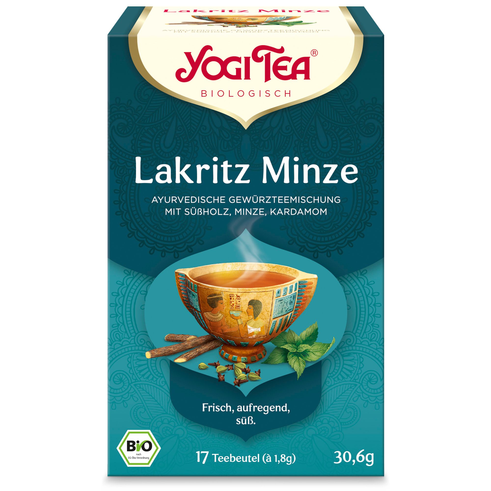 Image of YOGI TEA® Lakritz Minze, Bio Gewürz- und Kräutertee