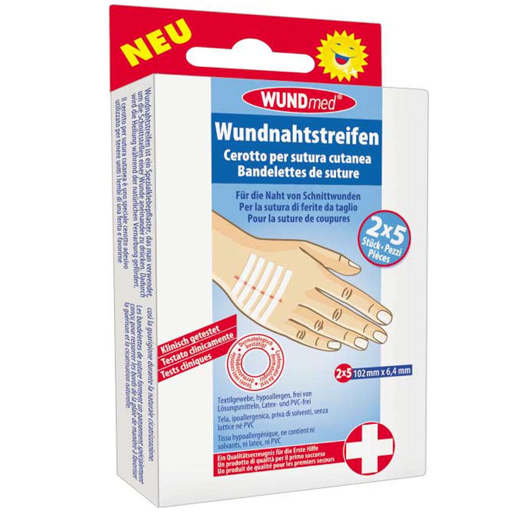 WUNDmed® Wundnahtstreifen 102 x 6,4 mm