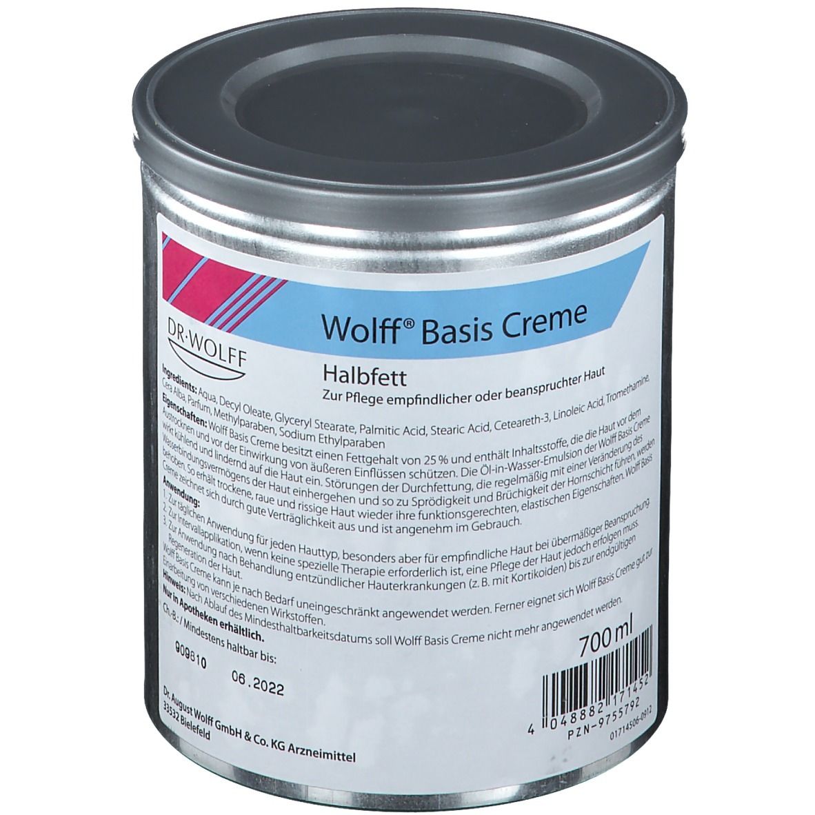 Crème de base Wolff demi-grasse