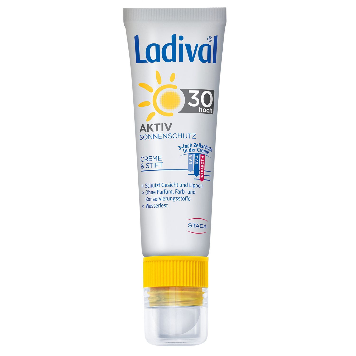 Image of Ladival® Aktiv Sonnenschutz für Gesicht und Lippen LSF 30