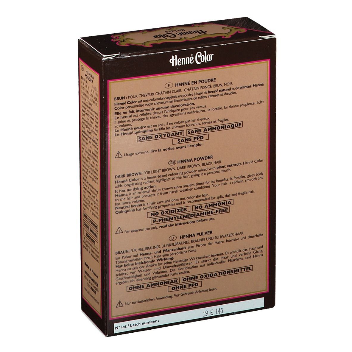 Henna Pulver Braun shopapotheke.ch