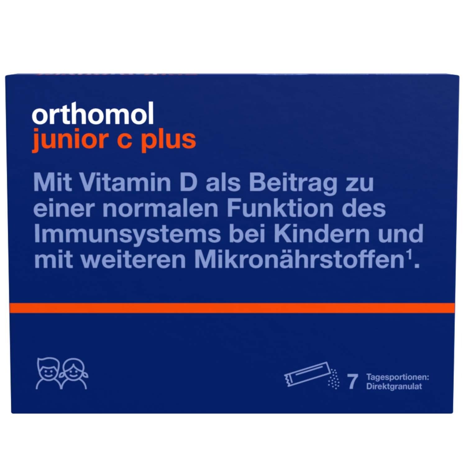 Orthomol junior C plus Granules Framboises/Citron vert
