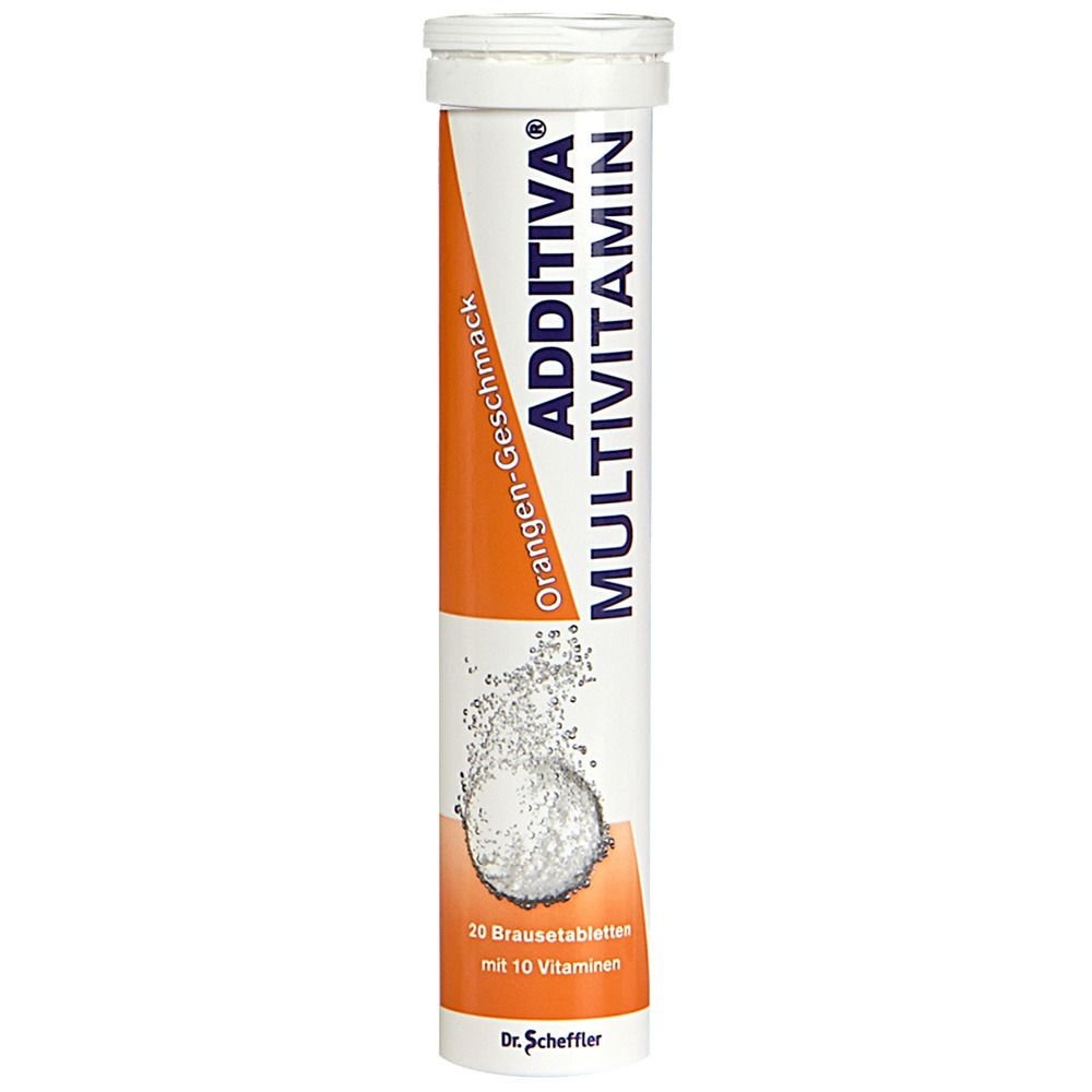 Image of ADDITIVA® Multivitamin Brausetabletten Orangen-Geschmack