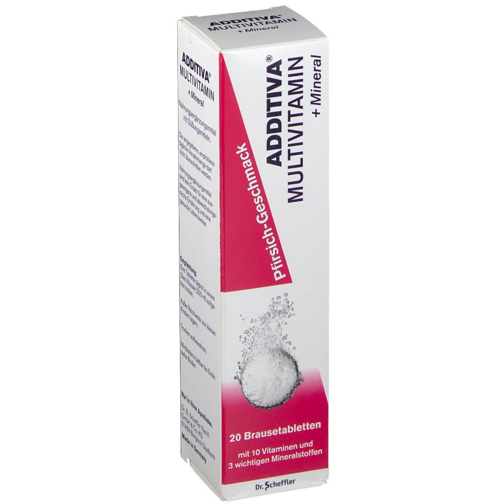 Image of ADDITIVA® Multivitamin + Mineral Pfirsich-Geschmack