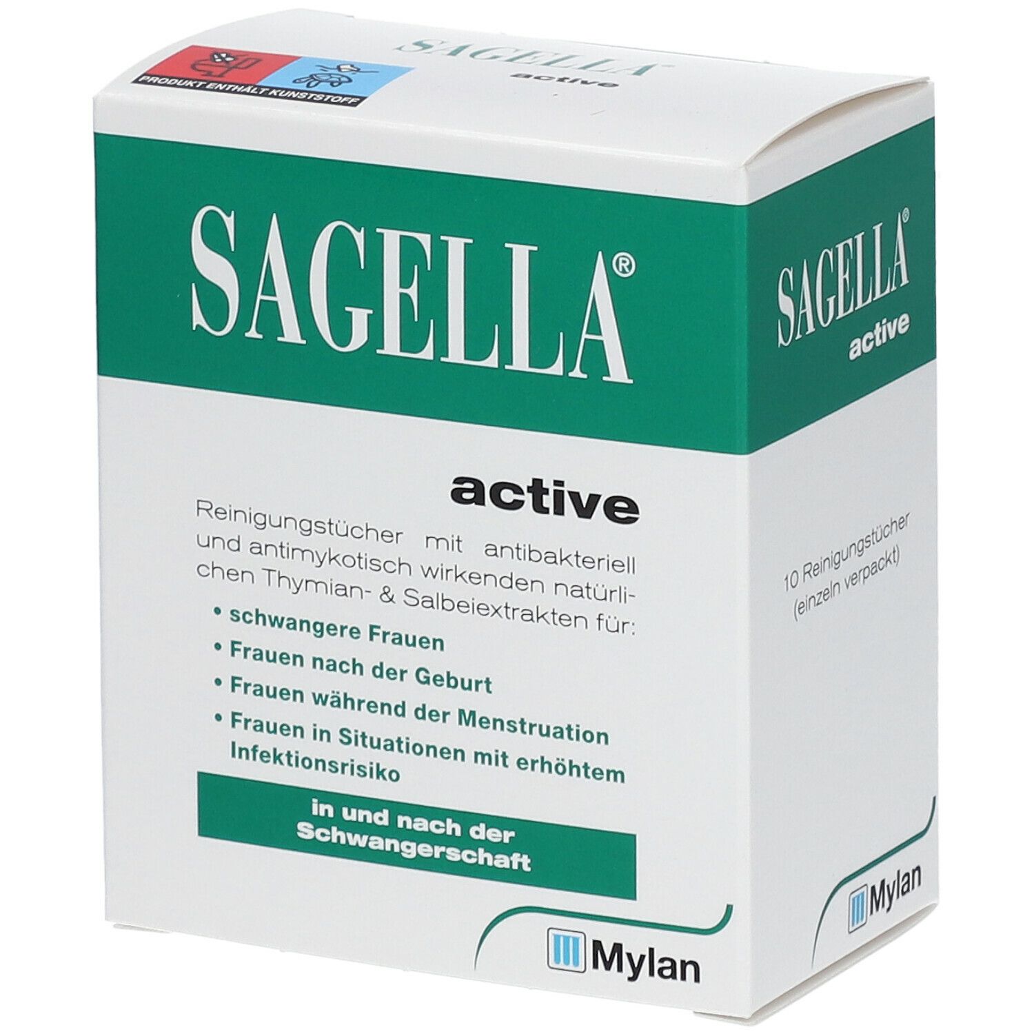 Sagella® active Intim-Reinigungstücher