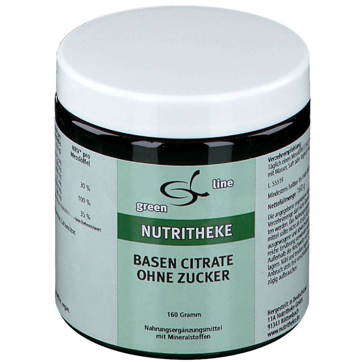 Image of green line Basencitrate ohne Zucker