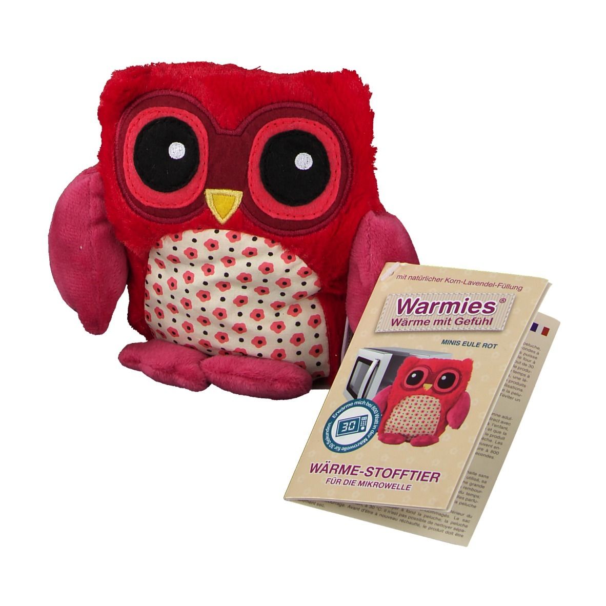 Warmies MINIS Eule Rot Shop apotheke ch