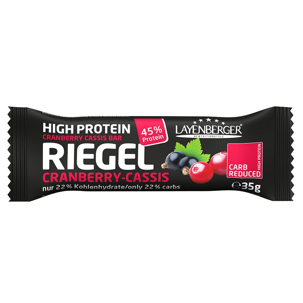 Layenberger® Low Carb One Barre protéinée Cranberry-casis