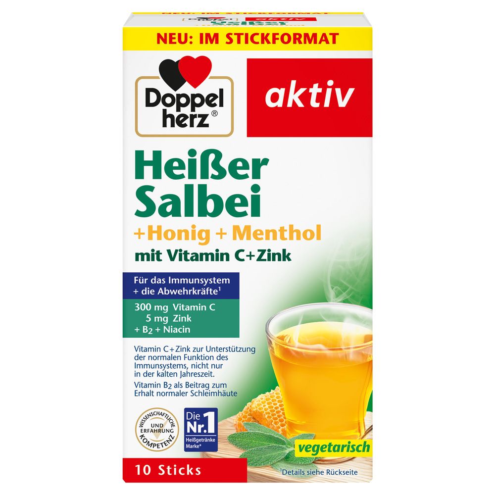 Doppelherz® Heißer Salbei + Honig + Menthol