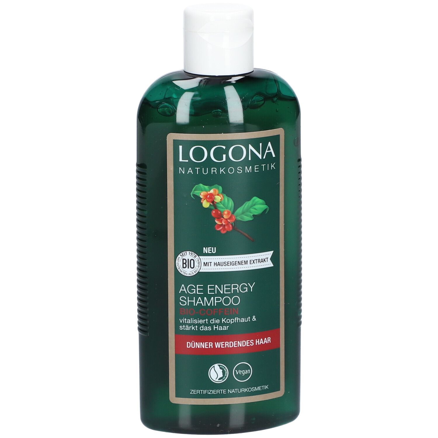 LOGONA Naturkosmetik Age Energy Shampoing Bio Caféine